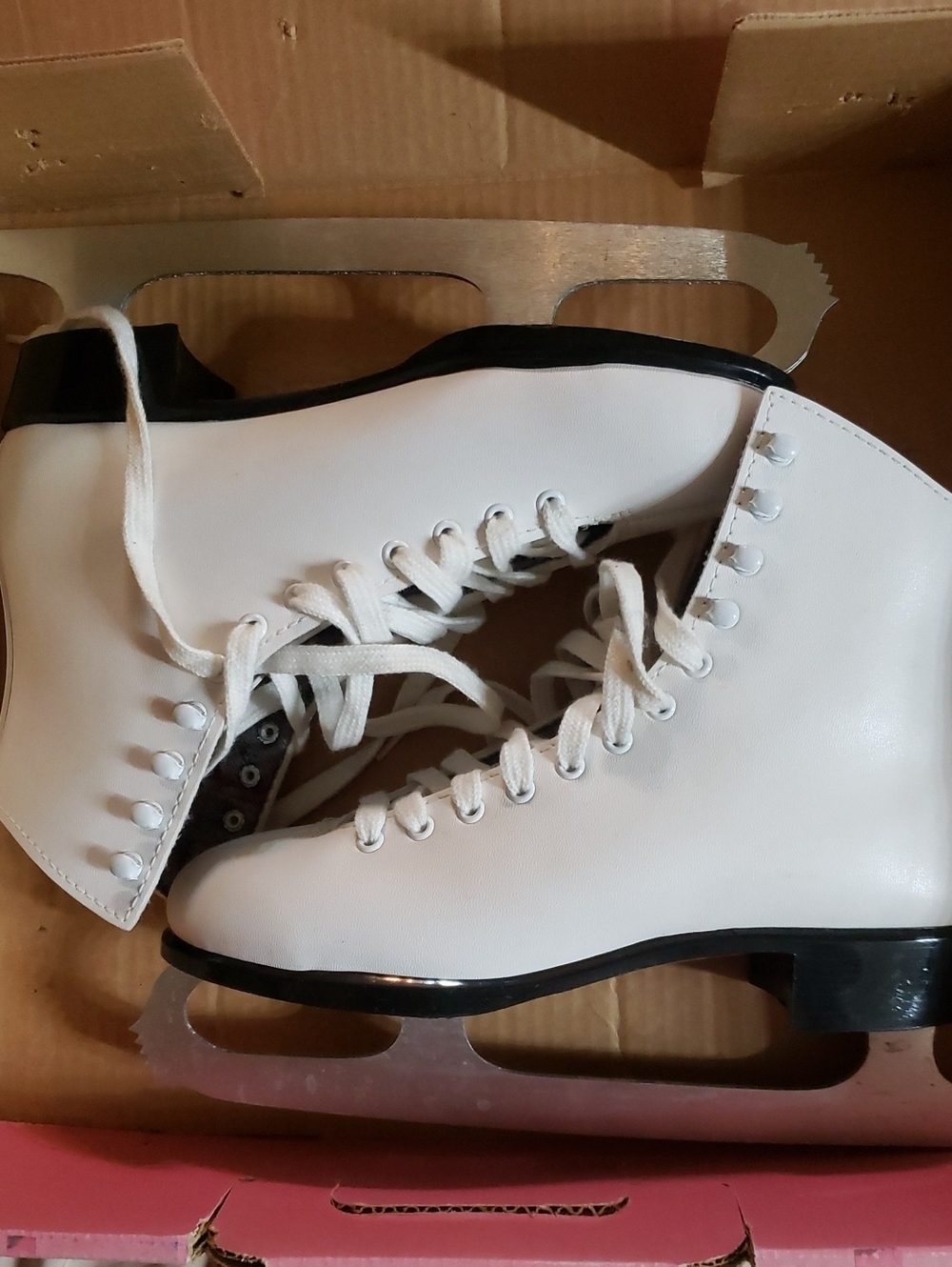 Vintage 1990's Lange White Women's Lace-Up Figure Skates